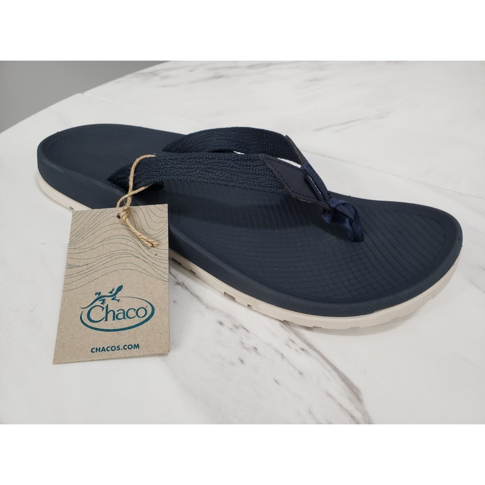 NEW - SIZE 10 - Chaco Women's‎ Sandals Lowdown Flip Flop Navy Blue JCH108770